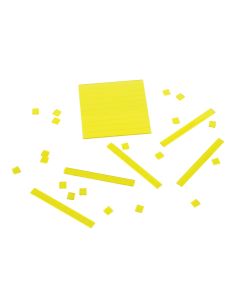 Blocs de base 10 jaunes pour le rétroprojecteur (62 pièces)