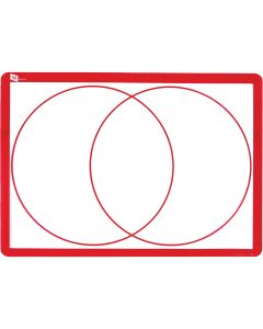 2 Circle Venn Diagram Clear Mat