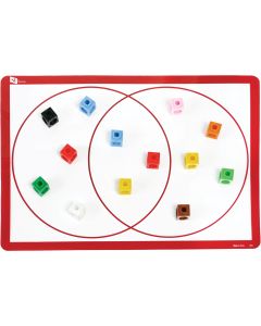 Ensemble de cubes Multilink et tapis diagramme de Venn
