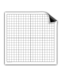 Dry-Erase Graph Magnets - 23" x 24" - 1" Squares, XY Axis