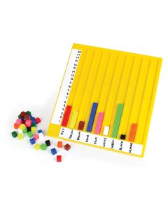 1 cm Cube Graph Board with 100 Linking Cubes Kit