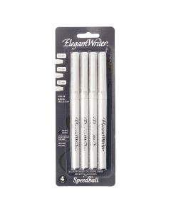 4 marqueurs noirs à calligraphie Elegant Writer Speedball&reg;