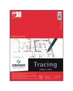 Canson&reg; Tracing Paper Pad - 50 Sheets - 9" x 12" - 25 lb.