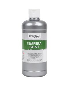 Handy Art® Metallic Tempera Paint - 473 mL (16 oz) - Silver