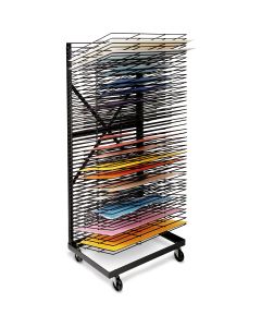 Étagère de séchage mobile géante Wall Hugger Drying Rack™ de Nasco - 50 tablettes