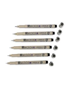 Stylos-feutres permanents à encre noire Pigma™ Micron® de Sakura® - Ensemble de 6
