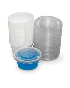 Utility Cups and Lids - 96ml (3.37 oz) - Pack of 25