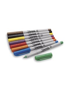 8 marqueurs Sharpie&reg; à pointe très fine - Couleurs assorties