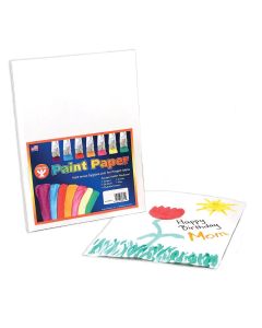 Paquet de 100 feuilles de papier à peinture 30 lb - 23 cm x 30 cm (9" x 12")