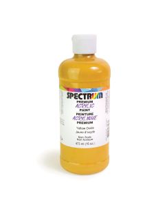Peinture acrylique Premium de Spectrum, 473 ml (16 oz) - Jaune d'oxide