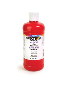Peinture acrylique Premium de Spectrum, 473 ml (16 oz) - Rouge vif