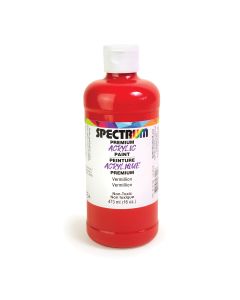 Peinture acrylique Premium de Spectrum, 473 ml (16 oz) - Vermillon