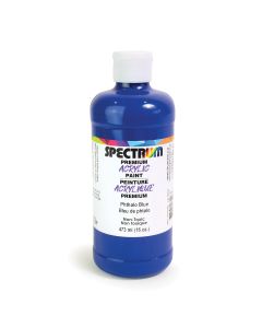 Peinture acrylique Premium de Spectrum, 473 ml (16 oz) - Bleu de phtalo