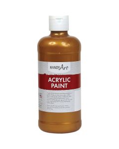 Peinture acrylique métallisée Andy Art®, 473 ml (16 oz) - Trésor doré