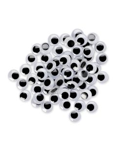12 mm Paste-On Wiggle Eyes - Pack of 100