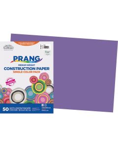 Pacon® SunWorks® Construction Paper - 50 Sheets (30 cm x 45 cm / 12" x 18") - Violet