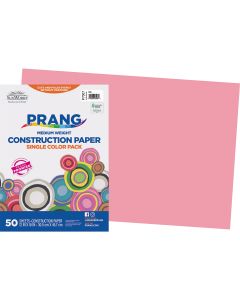 Papier construction Pacon® SunWorks®, 50 feuilles de 30,5 cm x 46 cm - Rose
