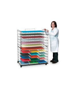 Système de rangement Nasco pour papier, avec roulettes