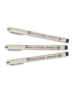 Stylos-feutres permanents à encre noire Pigma™ Micron® de Sakura® - Ensemble de 3