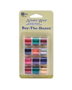 Artistic Wire&reg; Buy the Dozen Copper Wire Spools - 4.57 m (15') - 22 Gauge - Set of 12
