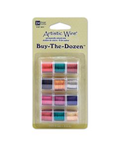 Artistic Wire&reg; "Buy the Dozen" Copper Wire Spools - 24 Gauge