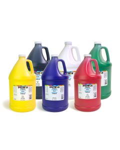 Ensemble de 6 bouteilles de gouache Spectrum - 3,8 L (128 oz)
