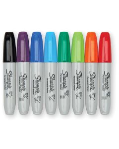 8 marqueurs permanents à pointe biseautée Sharpie