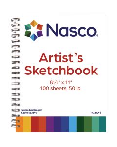 Cahier à croquis Nasco 100 pages, 50 lb - 22 cm x 28 cm (8½" x 11")