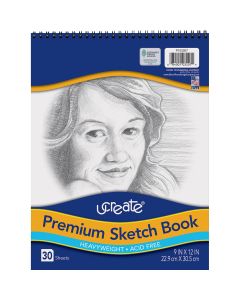 Cahier à croquis Pacon® UCreate®, 30 feuilles, poids lourd (75 lb) - 23 cm x 30,5 cm (9" x 12")