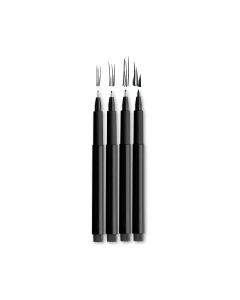 Ensemble de 4 stylos-feutres d'artiste Faber-Castell® PITT® - Noir