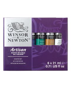 Peinture à l'huile Winsor & Newton™ Artisan™ soluble à l'eau - Ensemble de 6 tubes de 21 ml (0,7 oz)