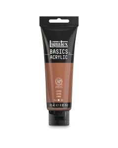 Tube de peinture acrylique métallisée Liquitex® Basics™, 118 ml (4 oz) - Cuivre