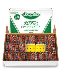 832 crayons de cire de taille régulière Crayola&reg; pour la classe