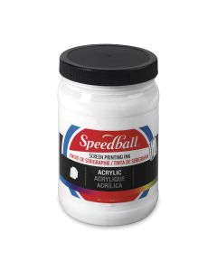 Speedball&reg; Permanent Acrylic Screen Printing Ink (946 mL / 32 oz) - White