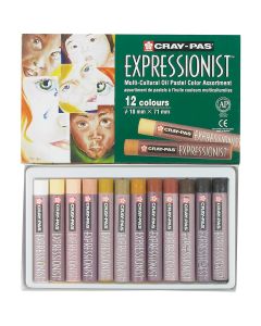 Sakura® Cray-Pas® Expressionist™ Oil Pastels Multicultural Set of 12