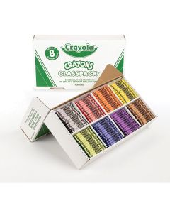 800 crayons de cire Crayola® pour la classe - 8 couleurs classiques