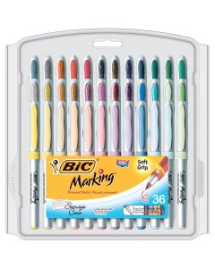 Marqueurs permanents à pointe très fine BIC® Marking™ - Couleurs assorties - Ensemble de 36