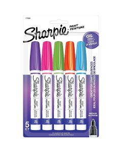 Ensemble de 5 marqueurs à peinture Sharpie® - Pointe moyenne