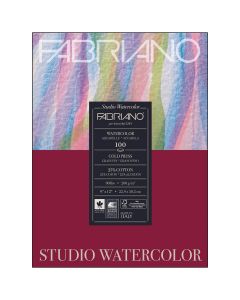 Papier aquarelle Fabriano® Studio, format 23 cm x 30 cm - 100 feuilles 
