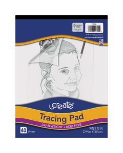 Tablette de papier calque Art1st® Pacon® 40 feuilles, 40 g/m² - 23 cm x 30 cm (9" x 12")
