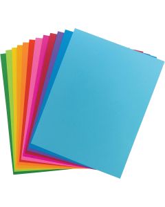 96 cartons à étiquettes aux couleurs vives - 22 cm x 28 cm (8½" x 11")