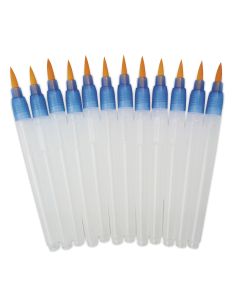 Ensemble de 12 pinceaux à réservoir d’eau Royal Brush® AquaFlo™, à manche court