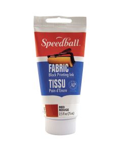 Tube d’encre pour sérigraphie sur tissu Speedball®, 74 ml (2,5 oz) - Rouge
