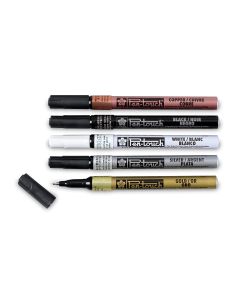 Sakura&reg; Pen-touch&trade; Extra-Fine Tip (0.7 mm) Markers - Set of 5