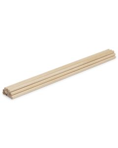 Smooth Wooden Dowels - 1/2" x 12", Single