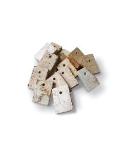 Soapstone Amulets - 2.5 cm x 3.5 cm x 0.6 cm - Set of 36