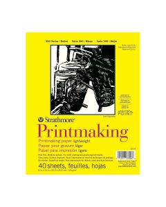 Tablette de papier à gravure léger série 300 Strathmore&reg; 40 feuilles, 120 g/m² - 20 cm x 25 cm (8" x 10")