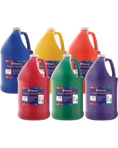 Gouache Elements de Nasco, 3,8 L (128 oz) - Ensemble de 6