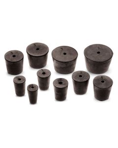 Rubber Stopper Assortment - 1 lb - One Hole