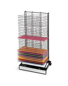 Étagère de séchage mobile Wall Hugger Drying Rack™ de Nasco - 30 tablettes